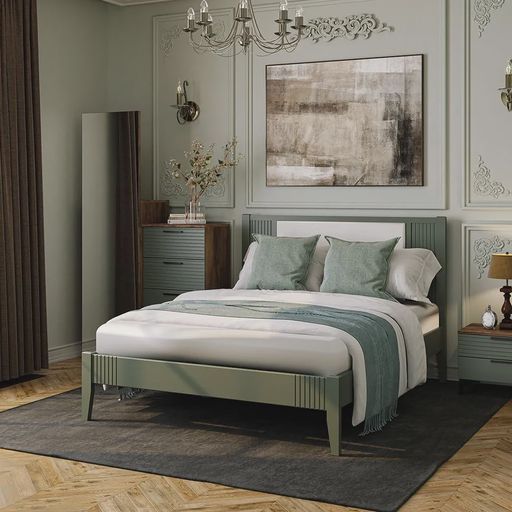 Кровать «Брента», оливковая